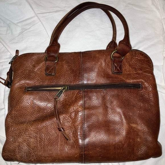 Duluth trading lifetim leather work bag laptop business case briefcase men purse